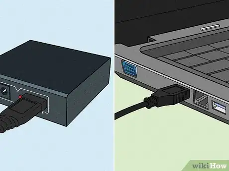 Step 3 将分离器插入笔记本电脑。