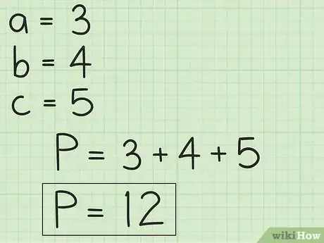 Step 6 将三边长相加得到周长。