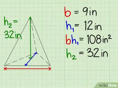 Step 4 测量棱锥高度。