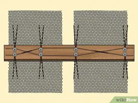 Step 6 在木板上安装反射板（格栅屏）。