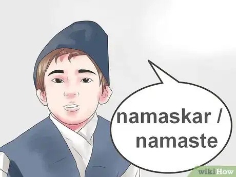 Step 20 用尼泊尔语问好：尼泊尔语的问好是“namaskar”，或“namaste”。