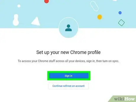 Step 5 登录Chrome浏览器。