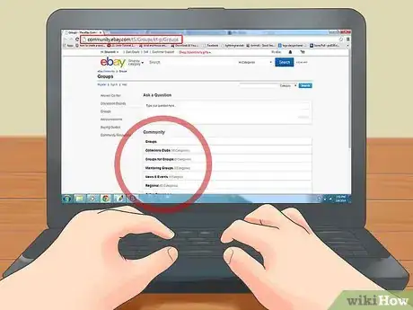 Step 1 如果你卖原创艺术品或手工商品，不妨加入相关的eBay小组。
