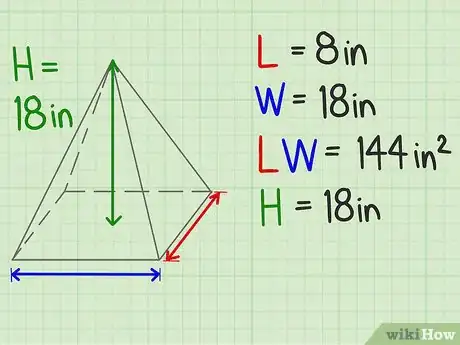 Step 4 测量棱锥高度。