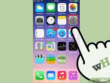 Step 1 点击iPod Touch主页面上的“设置”。