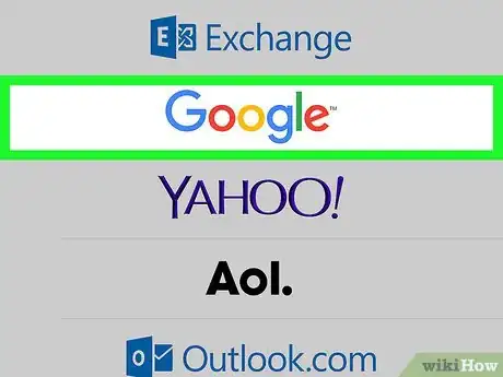 Step 5 点击页面中间的Google。