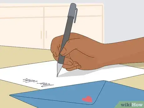 Step 2 给他写一个小纸条或一封信。