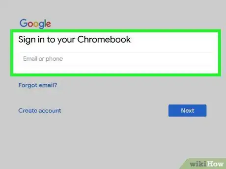 Step 1 使用你的Google帐户登录Chromebook。