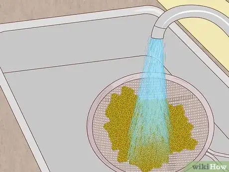 Step 2 冲洗并挑选扁豆种子。