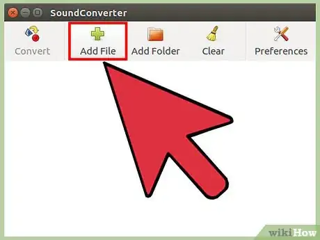 Step 7 在SoundConverter中载入FLAC文件。