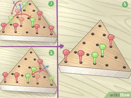 Step 4 把三角棋盘一分为二。