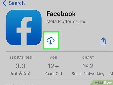 Step 1 下载Facebook的应用程序。