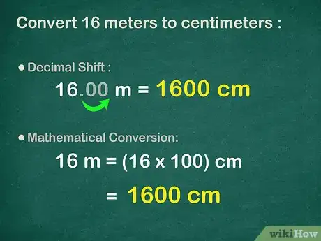 Step 3 将16米换算成厘米。