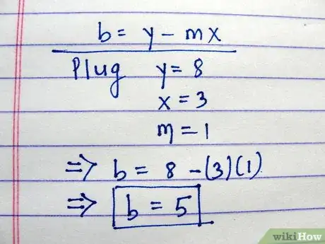 Step 3 计算直线的截距。