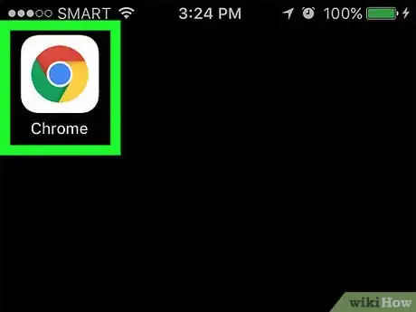 Step 1 打开Google Chrome浏览器icon。