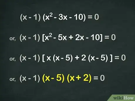 Step 6 继续用自由项因数因式分解。