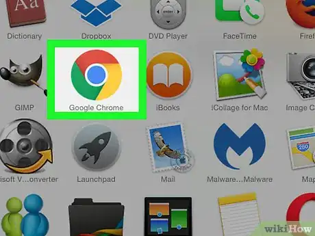 Step 1 打开Google Chrome浏览器icon。