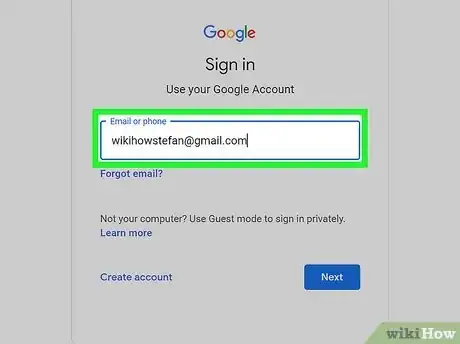 Step 3 登录Google帐户。