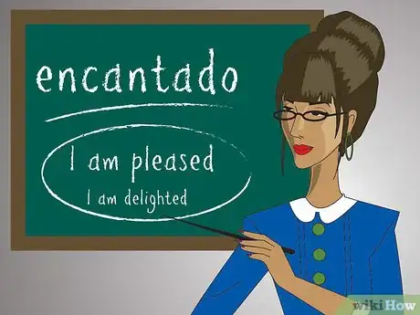 Step 5 “encantado.”该词的字面意思是“I am pleased（我很高兴）”或“I...