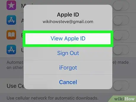 Step 5 点击查看Apple ID。