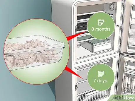 Step 6 把熟牛肉储存在冰箱冷藏区或冷冻区。