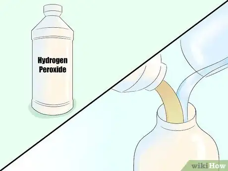 Step 1 做出过氧化氢和水溶液。