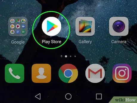 Step 1 打开安卓上的Google Play商店icon。