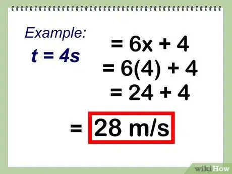 Step 9 找出 t=4（秒）时的速度。