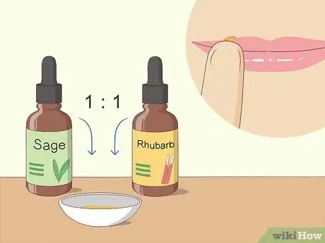 Step 2 涂抹大黄和鼠尾草乳霜来杀灭病毒。