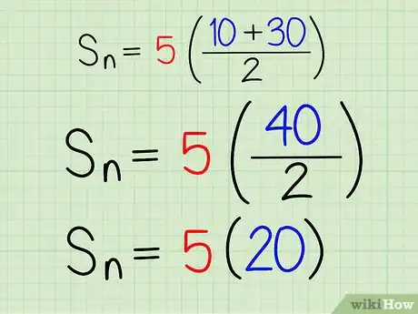 Step 3 计算首项和末项的平均数。