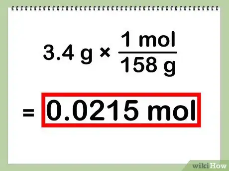 Step 4 将摩尔质量换算成溶质物质的量。