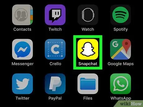Step 1 打开Snapchat icon。