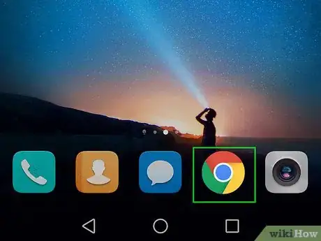 Step 1 打开Chrome浏览器icon。