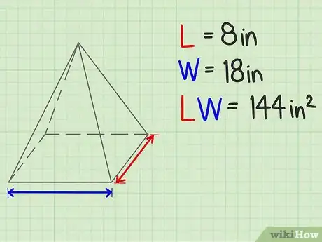 Step 3 长乘以宽得到底面面积。