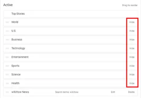 Google News; Remove or Edit Your Sections.png