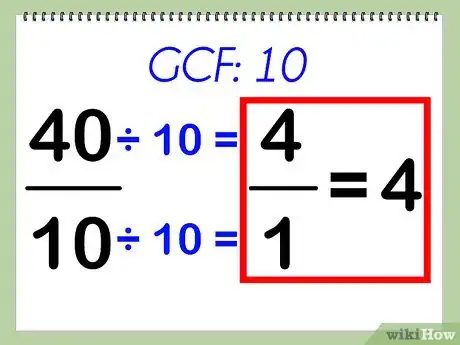 Step 4 简化分数。