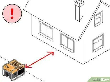 Step 1 将发电机放置在远离房子的地方。