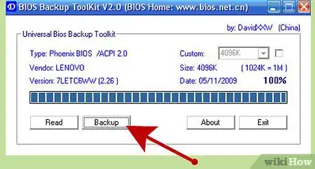 Step 3 首先备份现有的BIOS！从Windows或其他操作系统运行BIOS更新软件之前，先备份现有的BIOS映像。