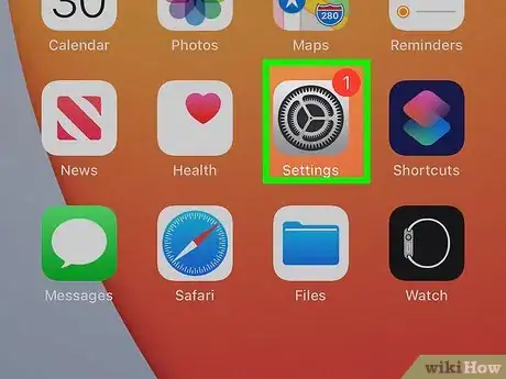 Step 1 打开iPhone或iPad的“设置”icon。