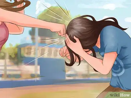 Step 6 面对攻击，倾斜头部。