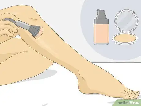 Step 3 使用化妆品来增加腿部光泽。