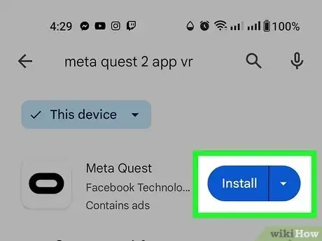 Step 4 下载并安装Metal Quest移动应用。