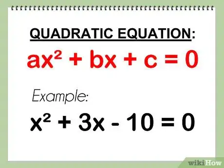 Step 1 将二元方程转化为ax^2 + bx + c = 0形式。