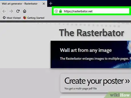 Step 1 在网页浏览器中前往https://rasterbator.net/...