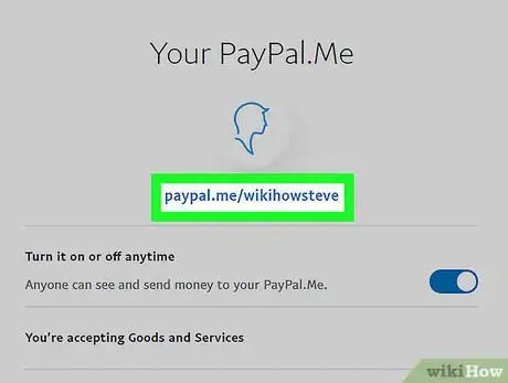 Step 6 复制PayPal链接。