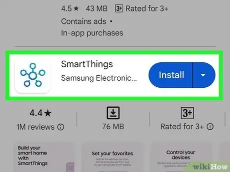 Step 2 在移动手机下载并安装三星的SmartThings应用。