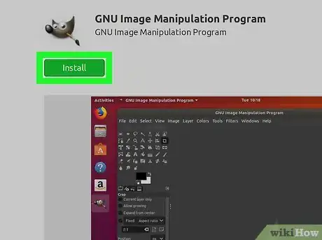 Step 1 安装GIMP程序。