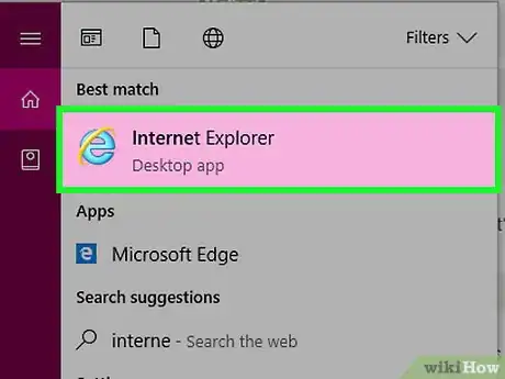 Step 1 打开 Internet Explorer。