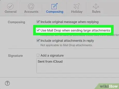 Step 5 选择使用Mail Drop 发送超大附件。