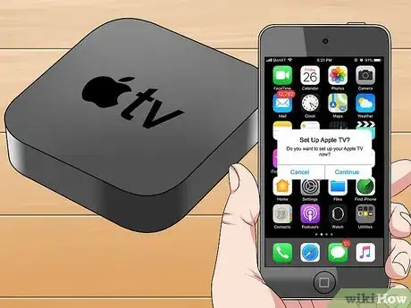 Step 5 将iPhone放在Apple TV旁边。